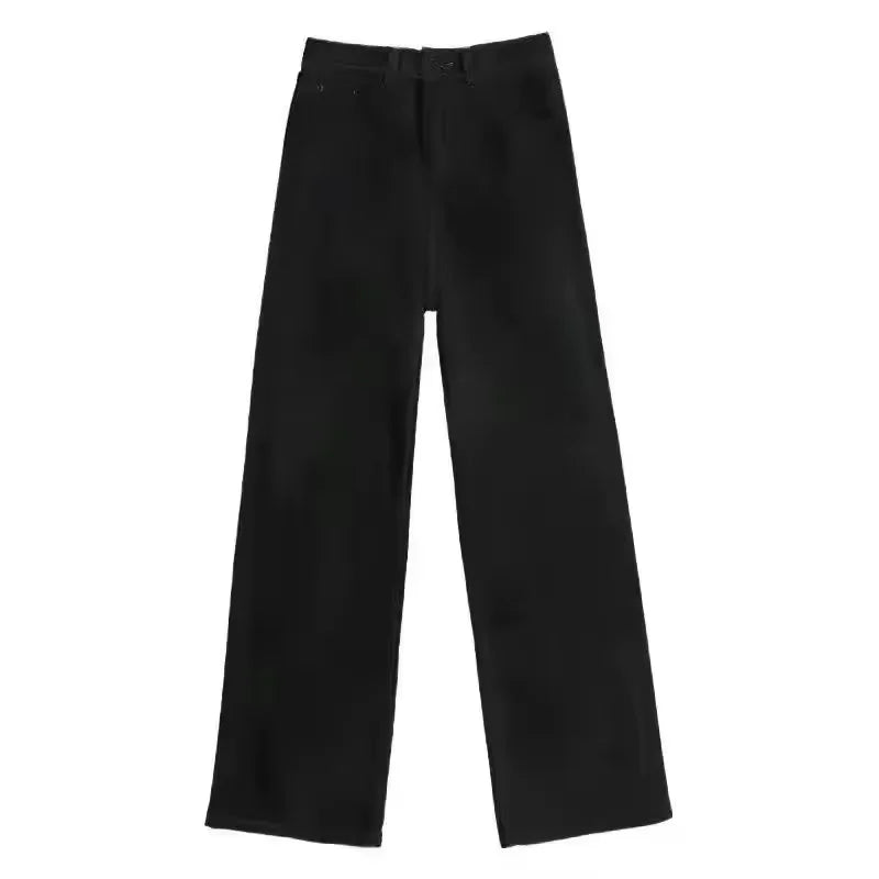 Printed Baggy Jeans Women Clothing Street Washed Distressed Vintage High Waisted Jeans Woman Versatile Pants Women Jeans