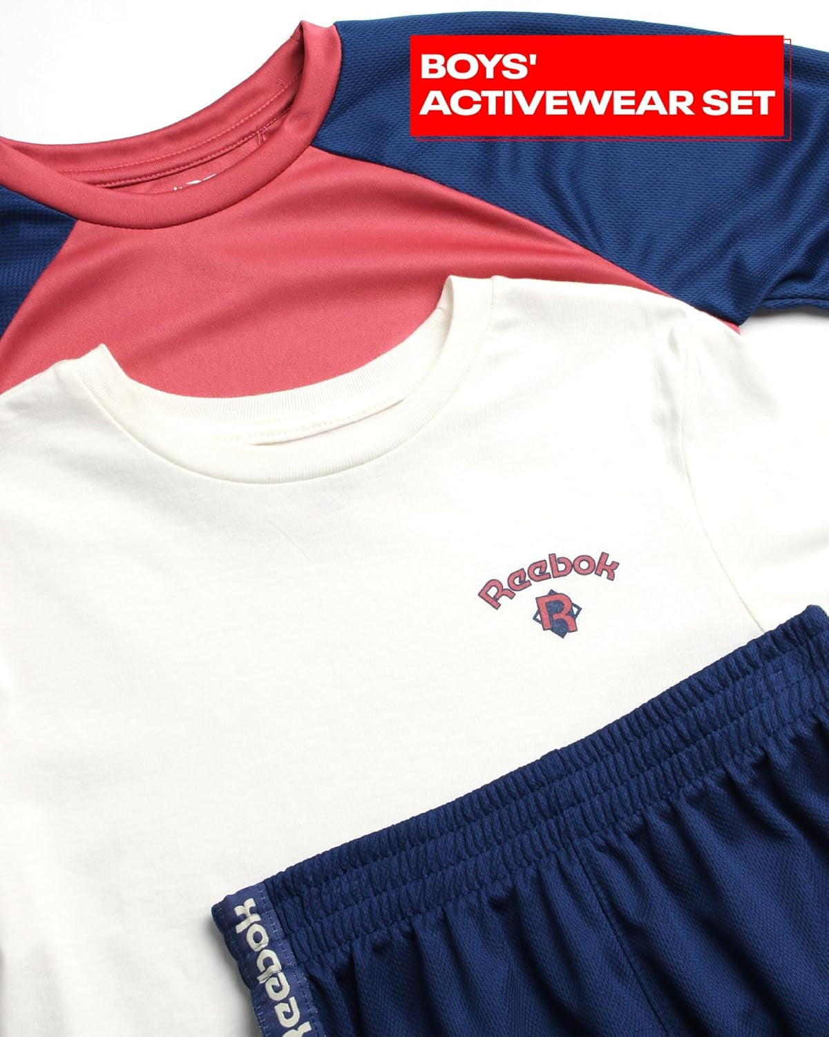 Boys Athletic Shorts Set - 3 Piece Summer Clothes Outfit with Graphic Tees and Boys Basketball Shorts for Active Kids
